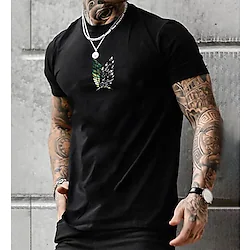 Inspired by Attack on Titan levi ackerman Wings of Freedom T-shirt Cartoon Manga Anime Harajuku Graphic Kawaii T-shirt For Men's Women's Unisex Adults' Hot Stamping 100% Polyester Lightinthebox