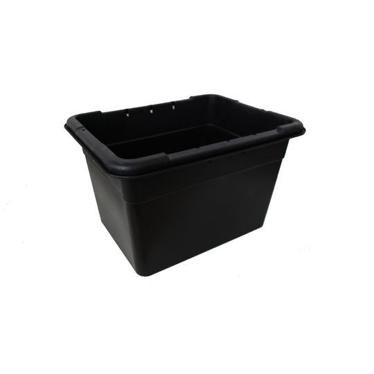 Straight - Grab Box - 55L - Black Recycling Box