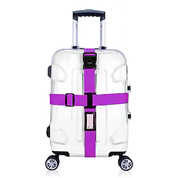 Travel Luggage Strap Coded Lock Adjustable Luggage Accessory Durable 1 pc Rainbow Black Purple Travel Accessory Lightinthebox