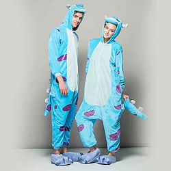 Adults' Kigurumi Pajamas Sully Onesie Pajamas Terylene Cosplay For Men and Women Carnival Animal Sleepwear Cartoon Festival / Holiday Costumes Lightinthebox