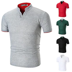 Men's Hiking Tee shirt Tee Tshirt Top Outdoor Breathable Quick Dry Lightweight Sweat wicking Summer Red Costume Set Green White Fishing Climbing Running Lightinthebox