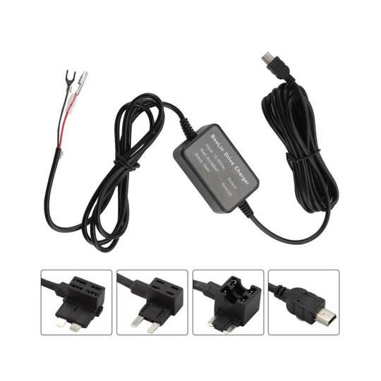 Universal Car Fuse box Car Recorder Dash Cam Hard Wire kit Mini USB