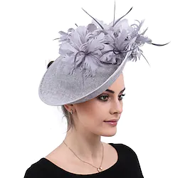 Queen Elizabeth Audrey Hepburn Retro Vintage 1950s 1920s Headpiece Party Costume Fascinator Hat Women's Costume Vintage Cosplay Party / Evening Headwear Masquerade Lightinthebox