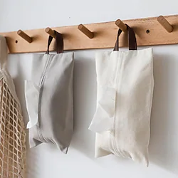 Cotton And Linen Towel Set Living Room Home Table Drawer Paper Box Hanging Car Paper Towel Storage Box Paper Towel Bag Lightinthebox