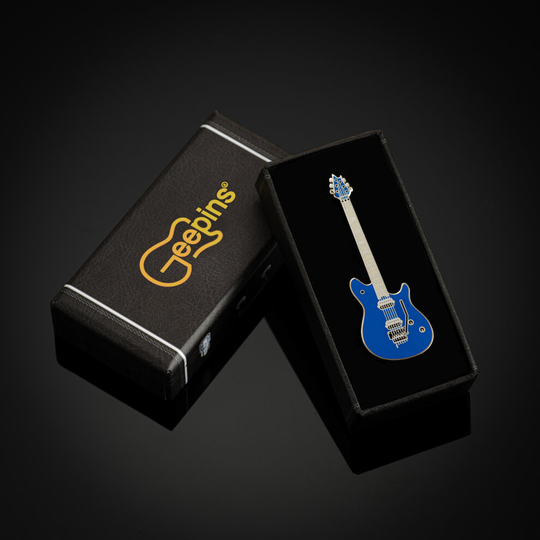 (Eddie Van Halen) Enamel Guitar Pin Brooch set Series II