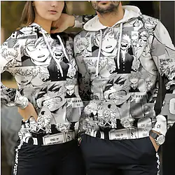 Inspired by My Hero Academia / Boku No Hero Bakugou Katsuki Cosplay Costume Hoodie Print Hoodie For Men's Women's Adults' Polyster Lightinthebox