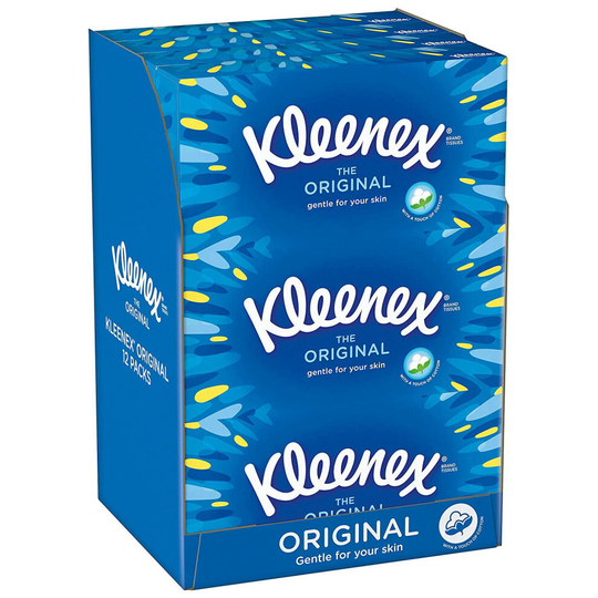 (Original - 12 Boxes) Kleenex Facial Tissues, 12 Boxes