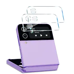 Camera Lens Protector for Samsung Galaxy Z Flip 4 NOT 3 (2022) 2 Pack Upgrated 9H Tempered Glass Protective Flim HD Clear Anti-Scratch Full Coverage Easy Installation Lightinthebox