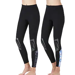 DiveSail Women's Wetsuit Pants 1.5mm SCR Neoprene Bottoms Thermal Warm UPF50 Quick Dry High Elasticity Knee Pads - Swimming Diving Surfing Scuba Patchwork Winter Spring Summer Lightinthebox