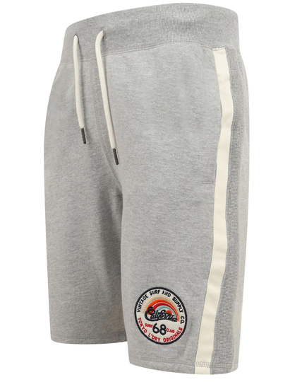 Jogger Shorts Cali Beach Applique Jogger Shorts in Light Grey Marl - Tokyo Laundry / S - Tokyo Laundry