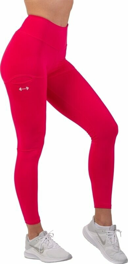 Nebbia Active High-Waist Smart Pocket Leggings Pink L