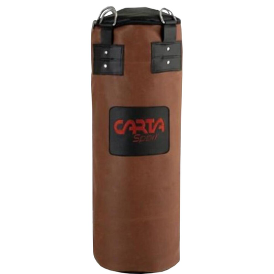 CARTA HEAVY DUTY BOXING MARTIAL ART TRAINING LEATHER LOOK PUNCH BAG BROWN 42INCH