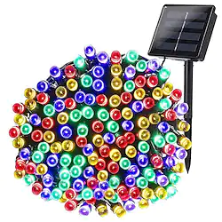 Outdoor Solar String Light 1 Pack Garden Light 10m 100LED 20m 200LED 8 Modes Solar Powered Xmas Outdoor Lights Waterproof Starry Christmas Fairy Lights for Indoor Gardens Homes Wedding Holiday Part Lightinthebox