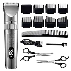 Professional Hair Clipper For Men Beard Trimmer Machine for Shaving Hair Trimmer Fast Charge Hair Cutting Machine Beard Trimmer with Barber Scissors Lightinthebox