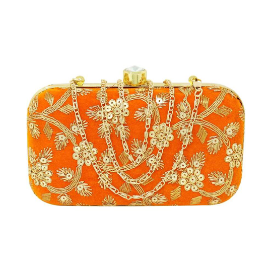 (Orange) Party Clutch - Regular Size