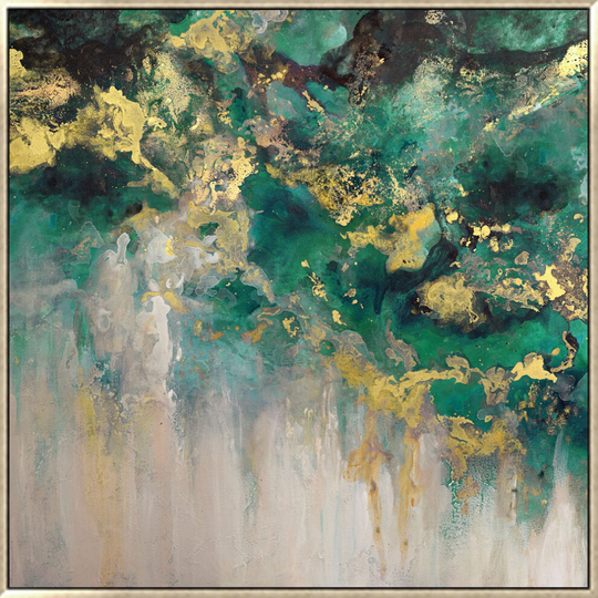 Scatter Box Patrick St. Germain Champagne Skies Framed Hand Painted Print Canvas Wall Art