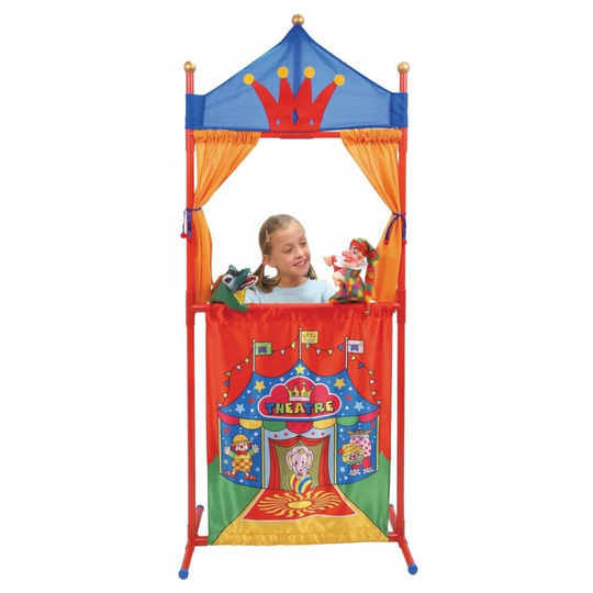 Van der Meulen Puppet Theatre with Theatre Decor Kids Play Show Theater Set