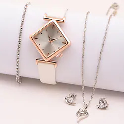 Oktime Quartz Watch for Women Analog - Digital Quartz Stylish Minimalist Casual With Jewelry Metal Leather Friends Birthday / One Year Lightinthebox