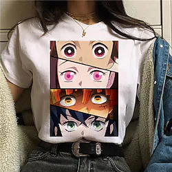 Inspired by Demon Slayer: Kimetsu no Yaiba Kamado Nezuko Kamado Tanjirou Inosuke Hashibira T-shirt Cartoon Manga Anime Harajuku Graphic Kawaii T-shirt For Men's Women's Unisex Adults' Hot Stamping Lightinthebox