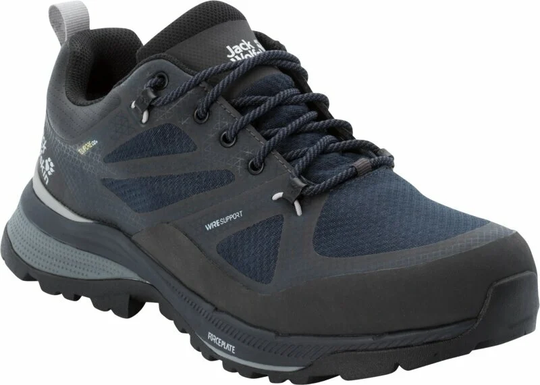 Jack Wolfskin Mens Outdoor Shoes Force Striker Texapore Low Dark Blue/Phantom 44