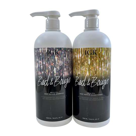 IGK Bad & Bougie Amla Oil Deep Repair Shampoo & Conditioner Set 33.8 OZ Each