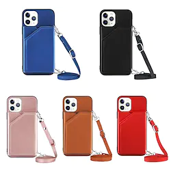 Phone Case For Apple Back Cover Leather iPhone 14 Pro Max 14 Plus 13 12 11 Pro Max Mini X XR XS Card Holder Shockproof Solid Color TPU PU Leather Lightinthebox