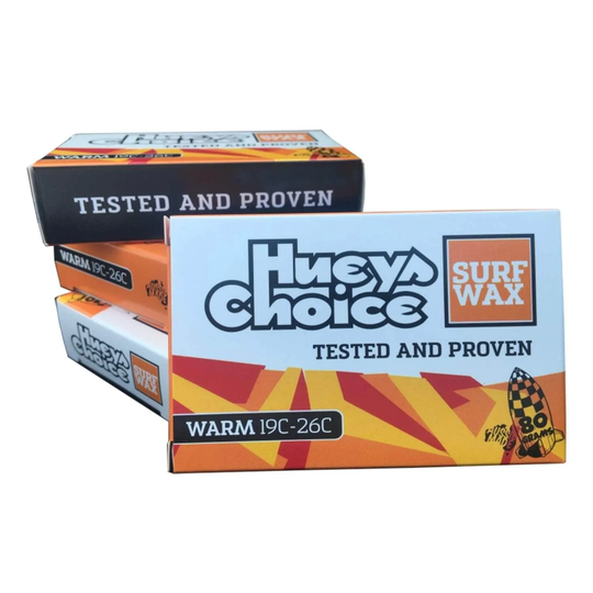 Hueys Choice Warm Surfboard Wax (19C-26C) - Orange