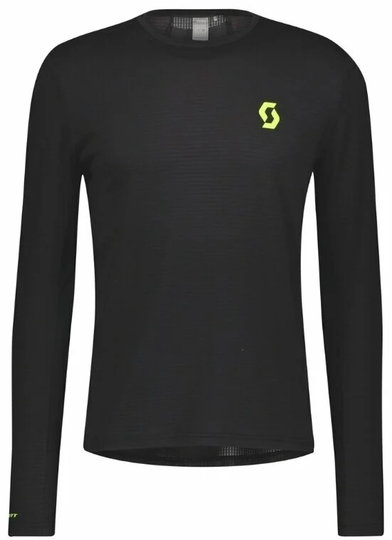 Scott RC Run LS Mens Shirt Black/Yellow M