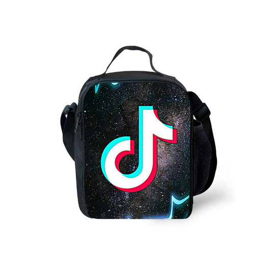 (01) TIK TOK Insulat Lunch Bag School Student Lunchbox