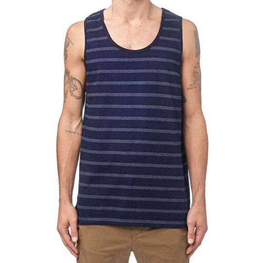 Globe Moonshine Singlet Vest - Indigo Fleck