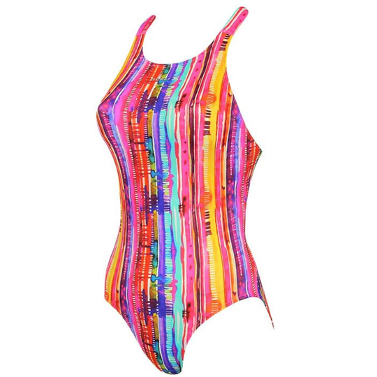 (Pink, 32) Maru Buzz Tek Back Womens Swimming Swimsuit Costume Pink/Multi
