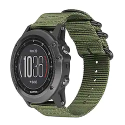 1 pcs Smart Watch Band for Garmin Fenix 7/6/5/5 Plus Fenix 7X / 6X Pro / 5X / 3/3 HR 22mm 26mm Nylon Smartwatch Strap Adjustable Stretchy Breathable Sport Band Replacement Wristband Lightinthebox
