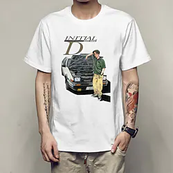 Inspired by Initial D Takumi Fujiwara T-shirt Cartoon Manga Anime Harajuku Graphic Kawaii T-shirt For Men's Women's Unisex Adults' Hot Stamping 100% Polyester Lightinthebox