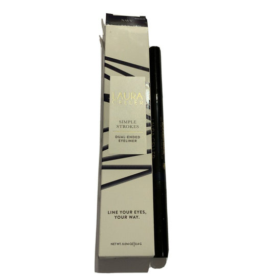 LAURA GELLER DOUBLE ENDED EYELINER- SHADE NAVY BOXED
