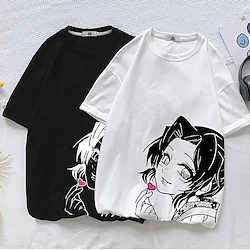 Inspired by Demon Slayer: Kimetsu no Yaiba Kochou Shinobu T-shirt Cartoon Manga Anime Harajuku Graphic Kawaii T-shirt For Men's Women's Unisex Adults' 3D Print 100% Polyester Lightinthebox