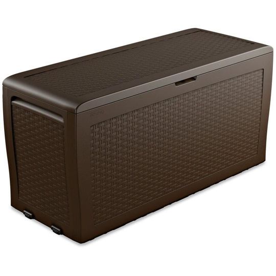 Keter Storage Box Samoa 270L Brown Outdoor Garden Patio Cushion Box