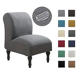 Armless Chair Slipcovers Water-Repellent Chair Covers Stretch Couch Cover Removable Furniture Protector Covers for Home Hotel Lightinthebox