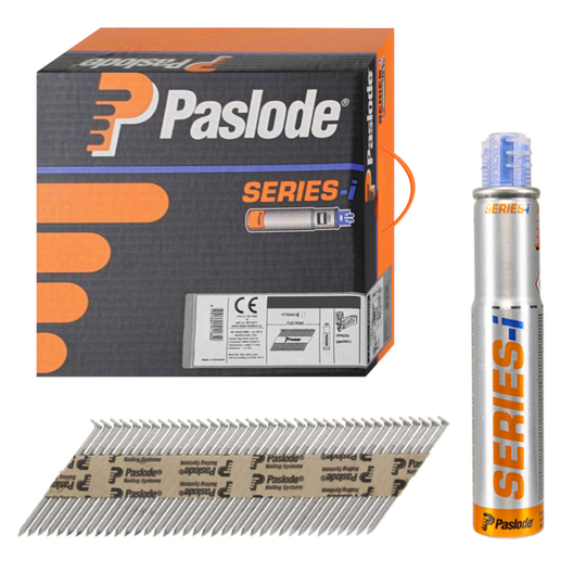 Paslode iM360Ci Ring Shank Stainless Steel Nails - 2.8 x 51mm (1100 Box + 1 Fuel Cell)