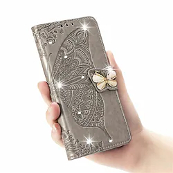 Phone Case For Apple Full Body Case Magnetic Adsorption iPhone 14 Pro Max 14 Plus 13 12 11 Pro Max Mini X XR XS Portable Dustproof with Removable Cross Body Strap Butterfly Solid Colored PU Leather Lightinthebox