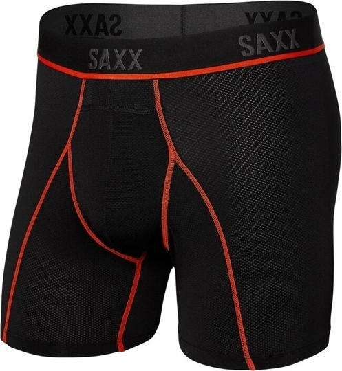 SAXX Kinetic Boxer Brief Black/Vermillion XL