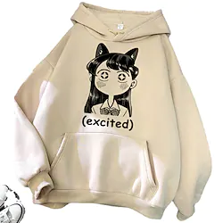 Inspired by Komi Can't Communicate Komi Shoko Hoodie Cartoon Manga Anime Harajuku Graphic Kawaii Hoodie For Men's Women's Unisex Adults' Hot Stamping 100% Polyester Lightinthebox
