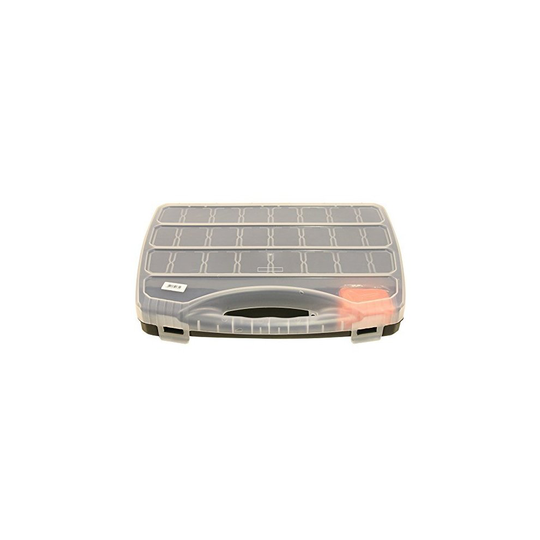 Toolzone Divided Compartment Organiser Plastic Case Box - Large - 480mm - Tool - organiser compartment box large 480mm tool toolzone divided plastic