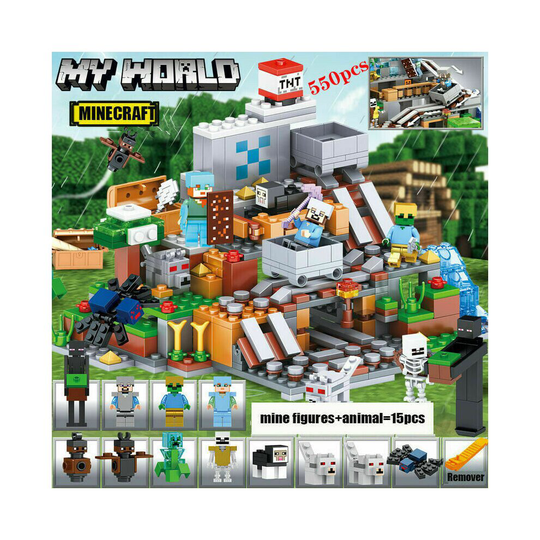 (D) DIY Minecraft My World Series Mini figure Building Block Fit Lego Toy Gift Model without box