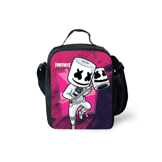 (Pattern 19) Marshmallow DJ Lunch Bags Thermal Insulated Cooler