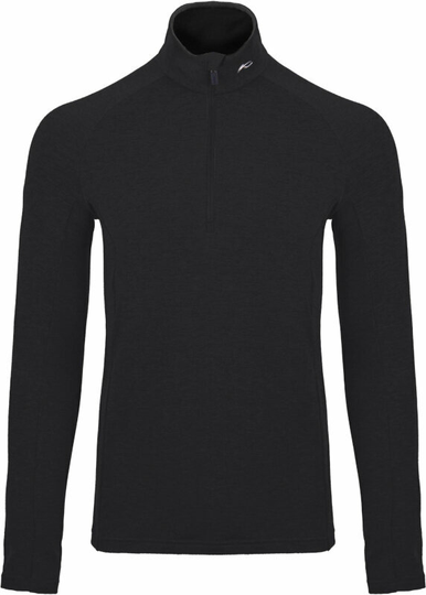 Kjus Mens Trace Midlayer Half Zip Black 54