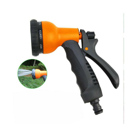 Kabalo 6-Spray Pattern Dial Garden Hose Gun Head Soft Grip Handle Multi Water Sprayer