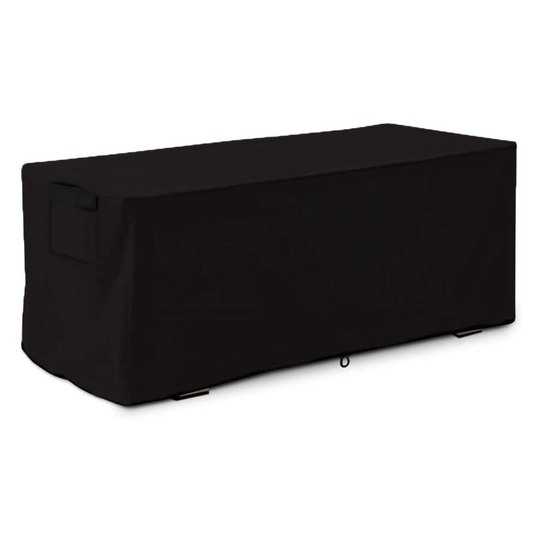 Linkool Premium Garden Storage box Cover,158 x76 x69H cm,Black,Waterproof,Fit for Outdoor Deck Box 120 Gallon(Only Cover)