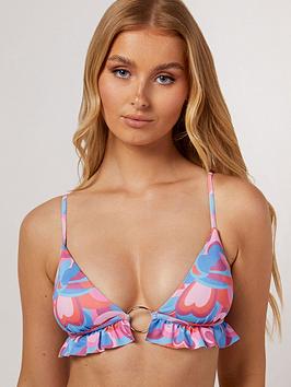 Boux Avenue Kabira Bikini Top - Multi, Multi, Size 6, Women