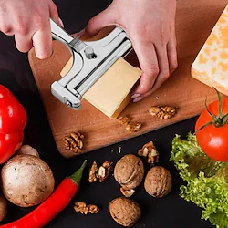 Adjustable Wire Cheese Slicer Stainless Steel Thickness Cheese Slicer Cutter replacement Kitchen Cooking Tool for Soft Semi-hard Hard Cheeses Lightinthebox