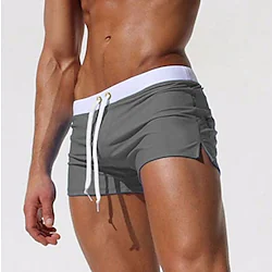 Men's Running Shorts Athletic Shorts Drawstring Split Bottoms Athletic Breathable Quick Dry Moisture Wicking Gym Workout Marathon Running Sportswear Activewear Grass Green Black Purple Lightinthebox